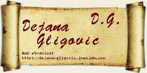Dejana Gligović vizit kartica